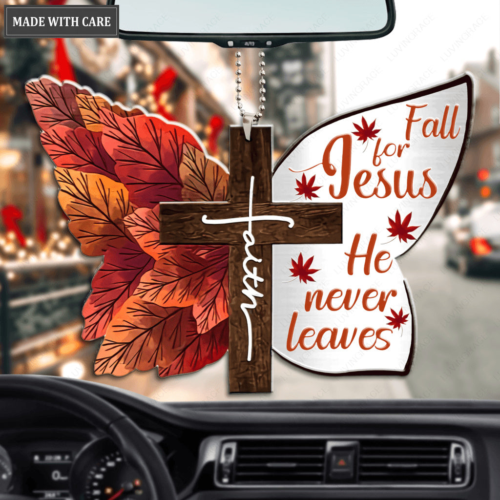 Faith Butterfly Fall For Jesus Ornament