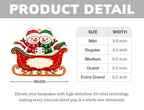 3D Raised Personalized Snowman Christmas Ornament – Family Gift