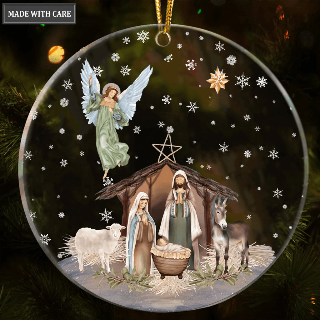 Snow Christmas Holy Night Transparent Ornament