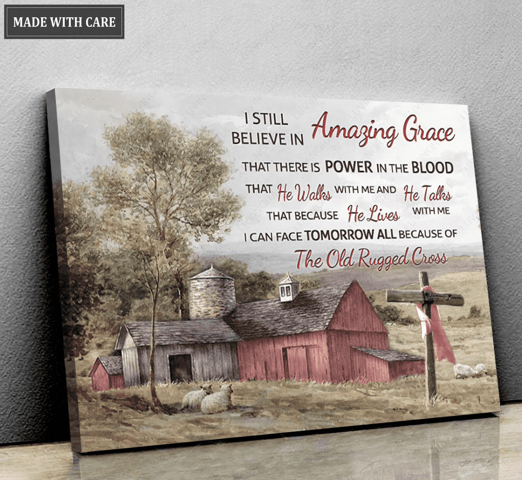 Old Barn Amazing Grace Wall Art