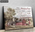 Old Barn Amazing Grace Wall Art