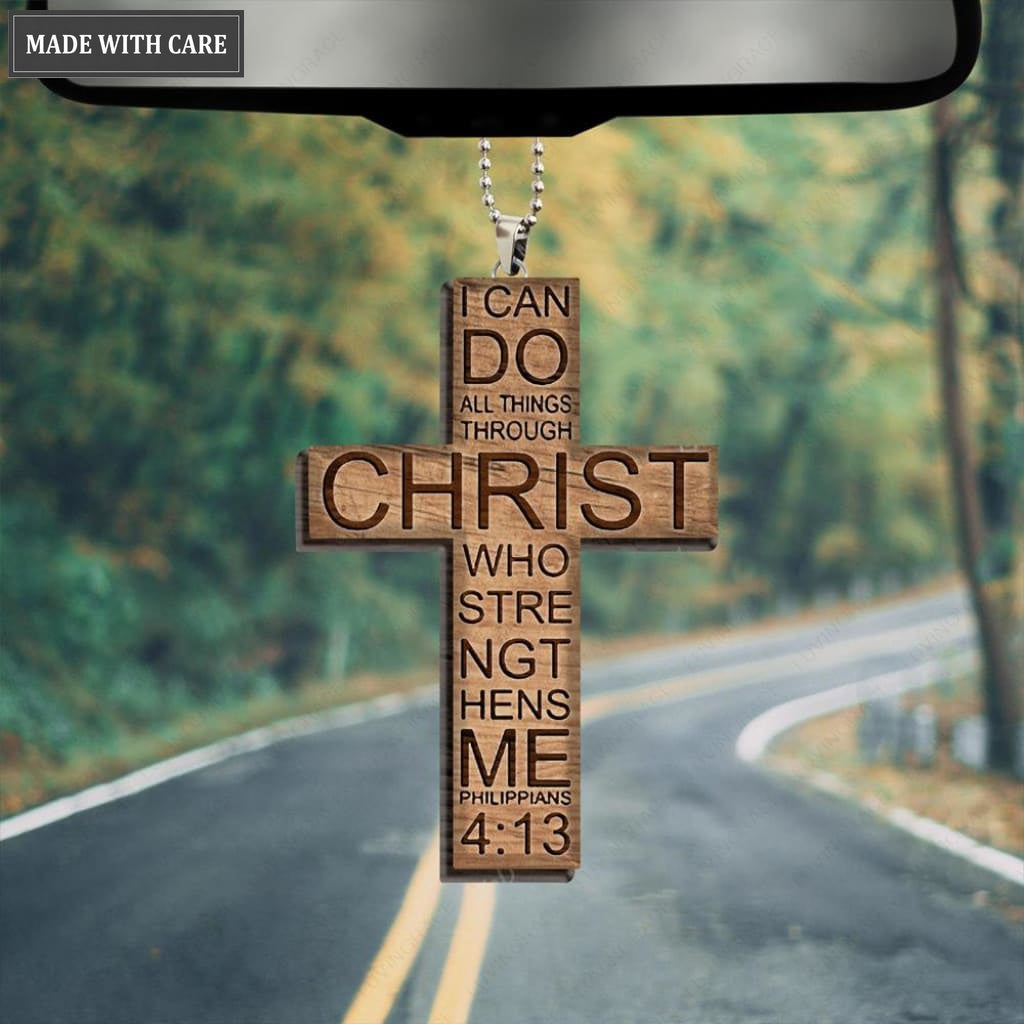 I Can Do All Things Through Christ Cross Ornament