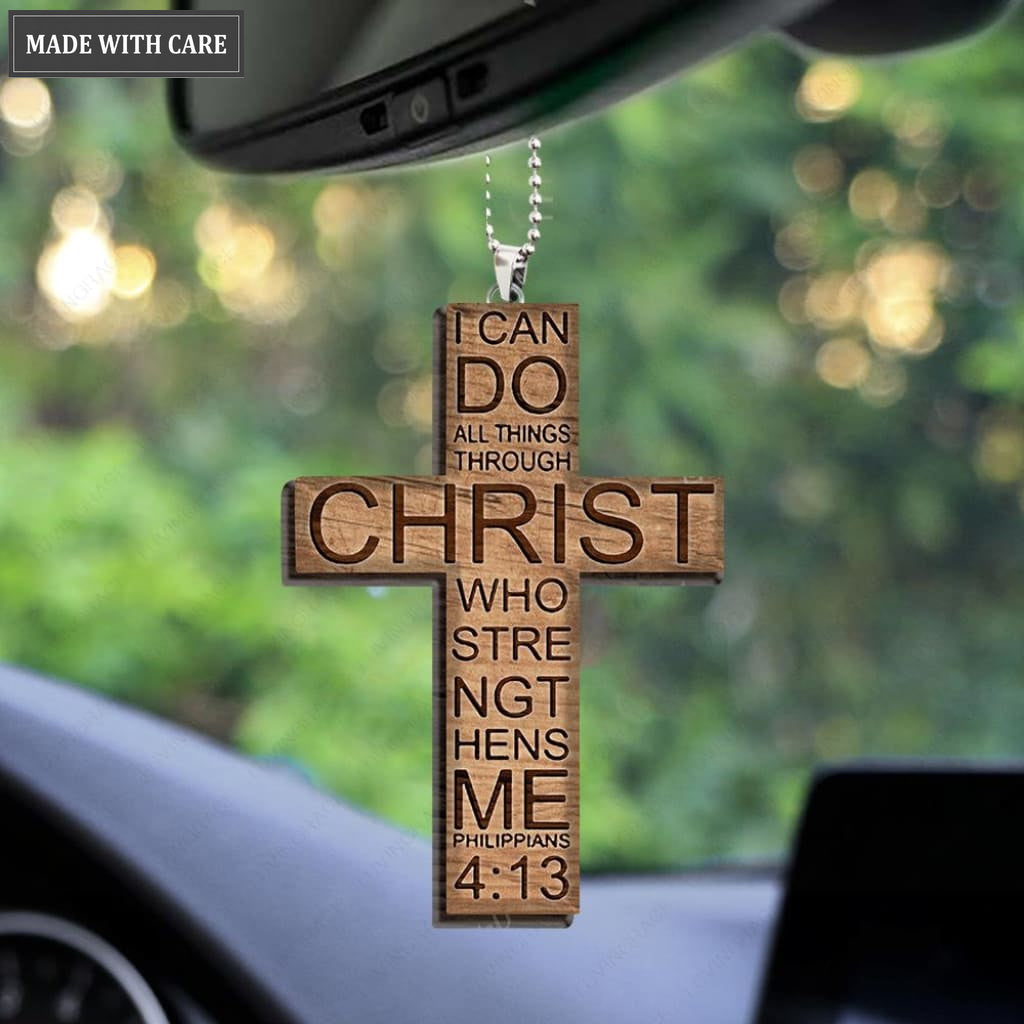 I Can Do All Things Through Christ Cross Ornament