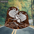 Luvingrace M100 Otter Couple God Blessed Personalized Ornament