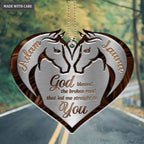 Printfamily M94 Horse Couple God Blessed Personalized Ornament