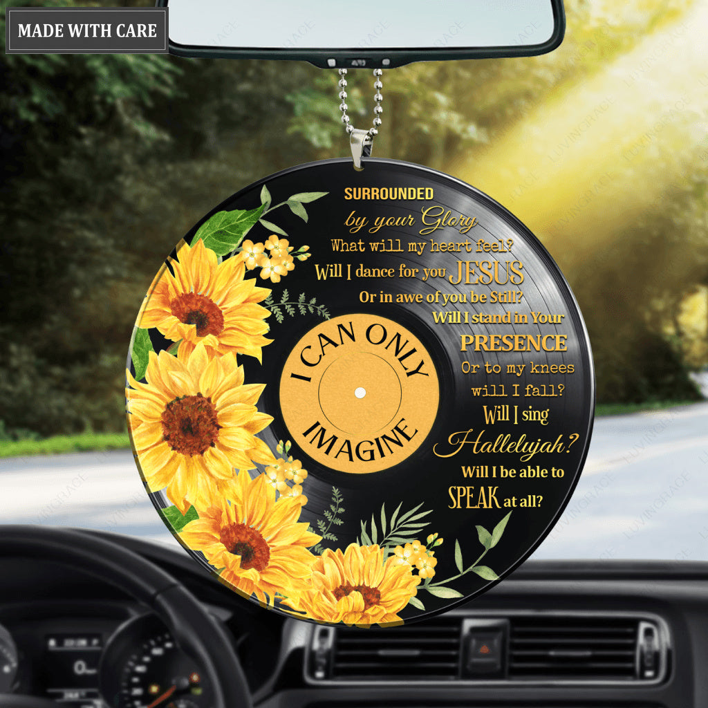 Sunflower Vinyl Record By Glory Ornament