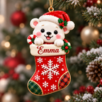 3D Personalized Christmas Stocking Ornament – Choose Your Character