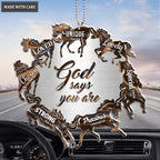 Circle Of Horses God Says You Are Ornament