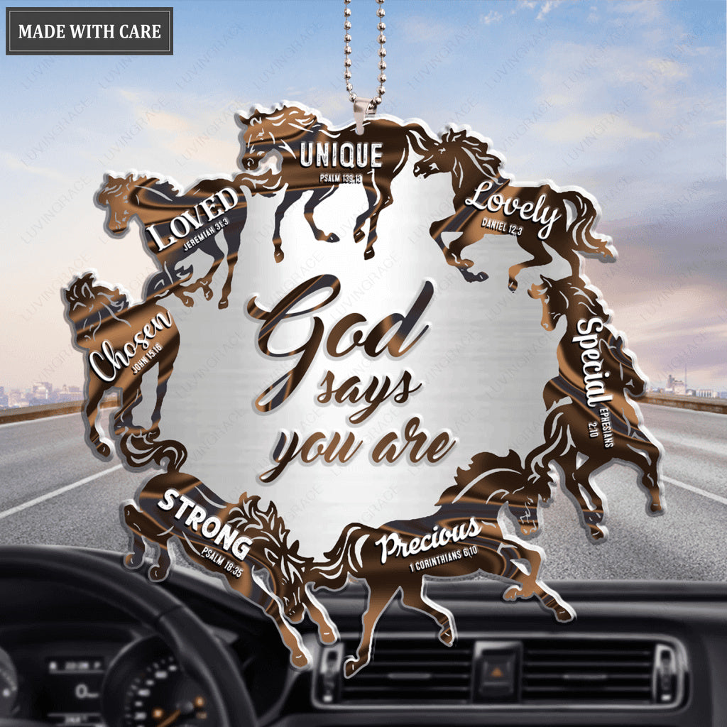Circle Of Horses God Says You Are Ornament