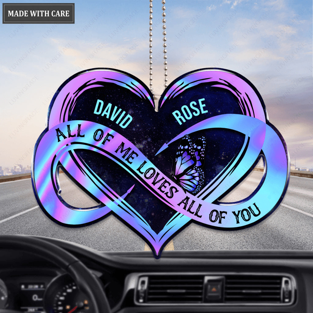 Hologram Infinity With Heart Personalized Ornament
