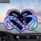 Hologram Infinity With Heart Personalized Ornament