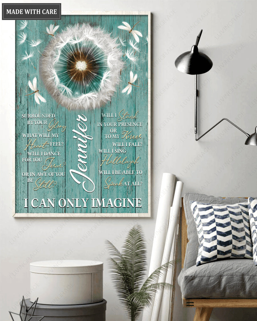 Dandelion Surrounded By Glory Personalized Wall Art