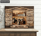 Personalized Open Window Family Farmer Canvas Wall Art