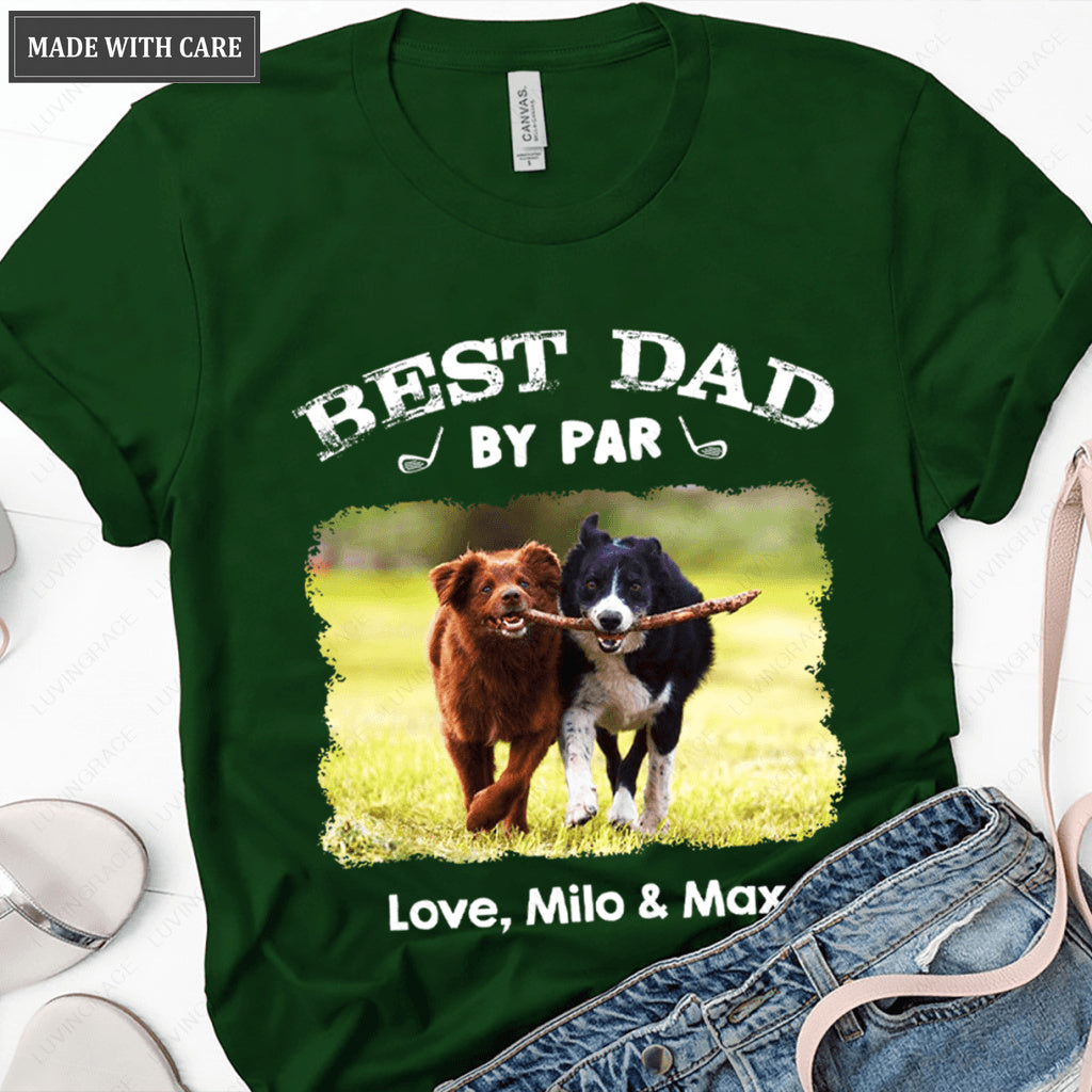 Custom Dog Photo Best Dad By Par