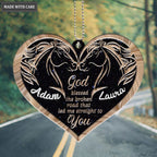 Printfamily M113 Horse Couple God Blessed Personalized Ornament