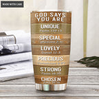 Amazing Lion God Says You Are Personalized Tumbler