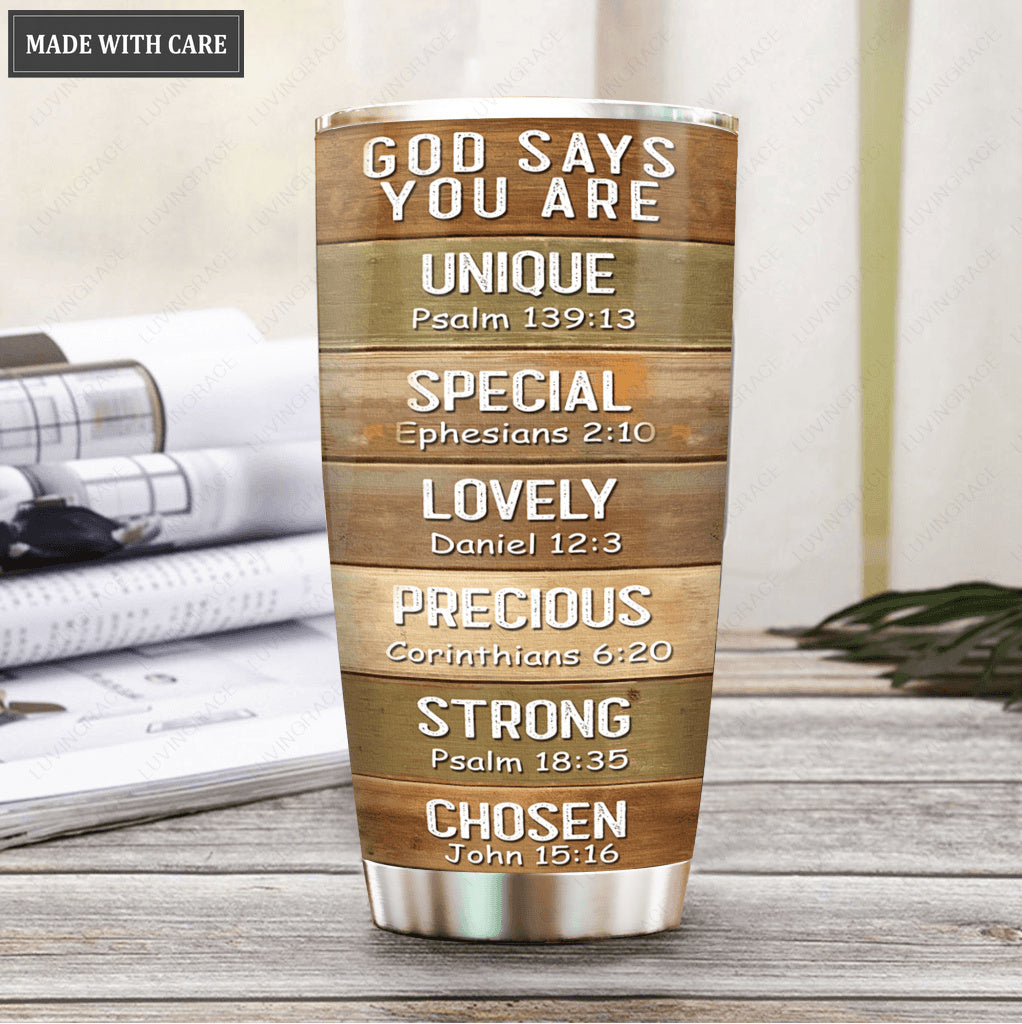 Amazing Lion God Says You Are Personalized Tumbler