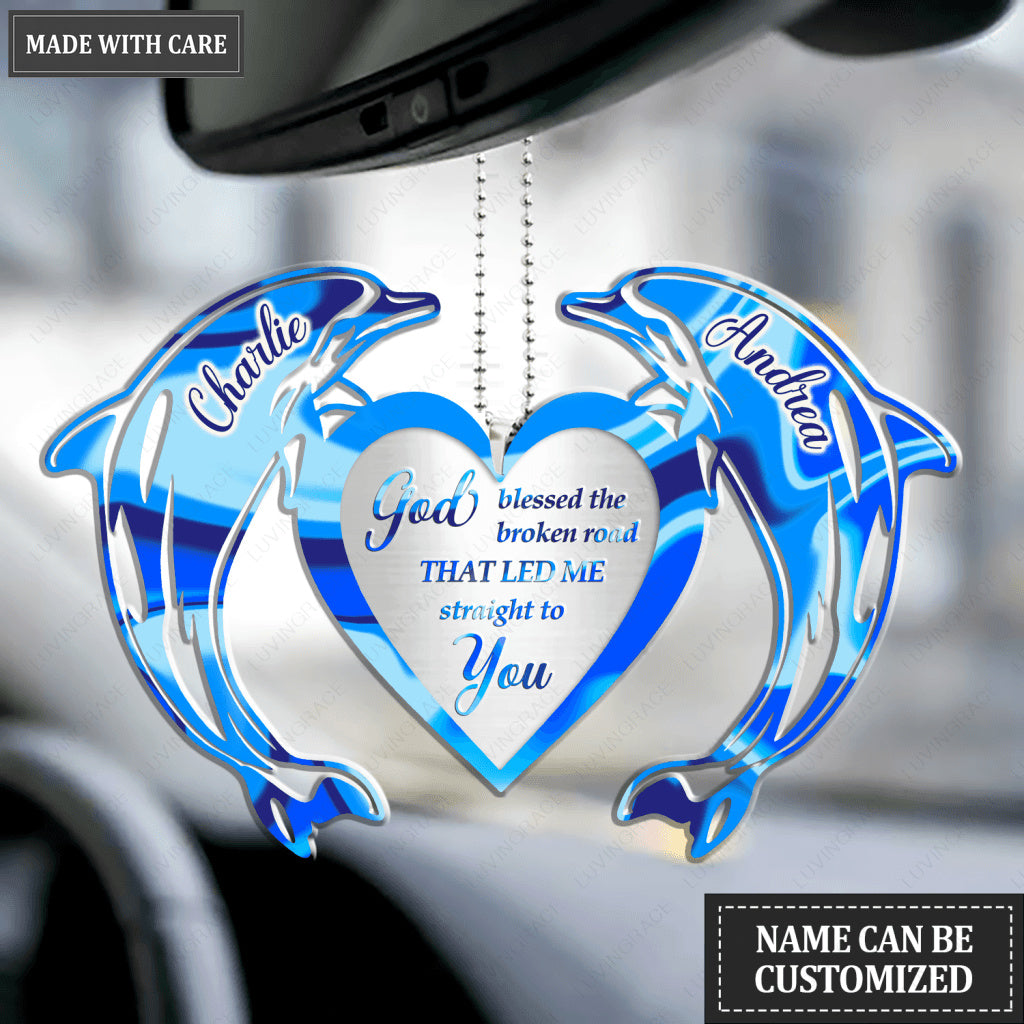 Animals Couple God Blessed Personalized Ornament