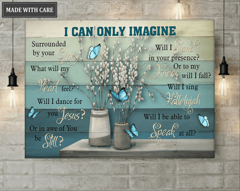 Blueish Butterfly Glory Around Us Wall Art