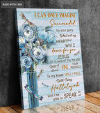Blueish Flower Dragonfly Glory Wall Art