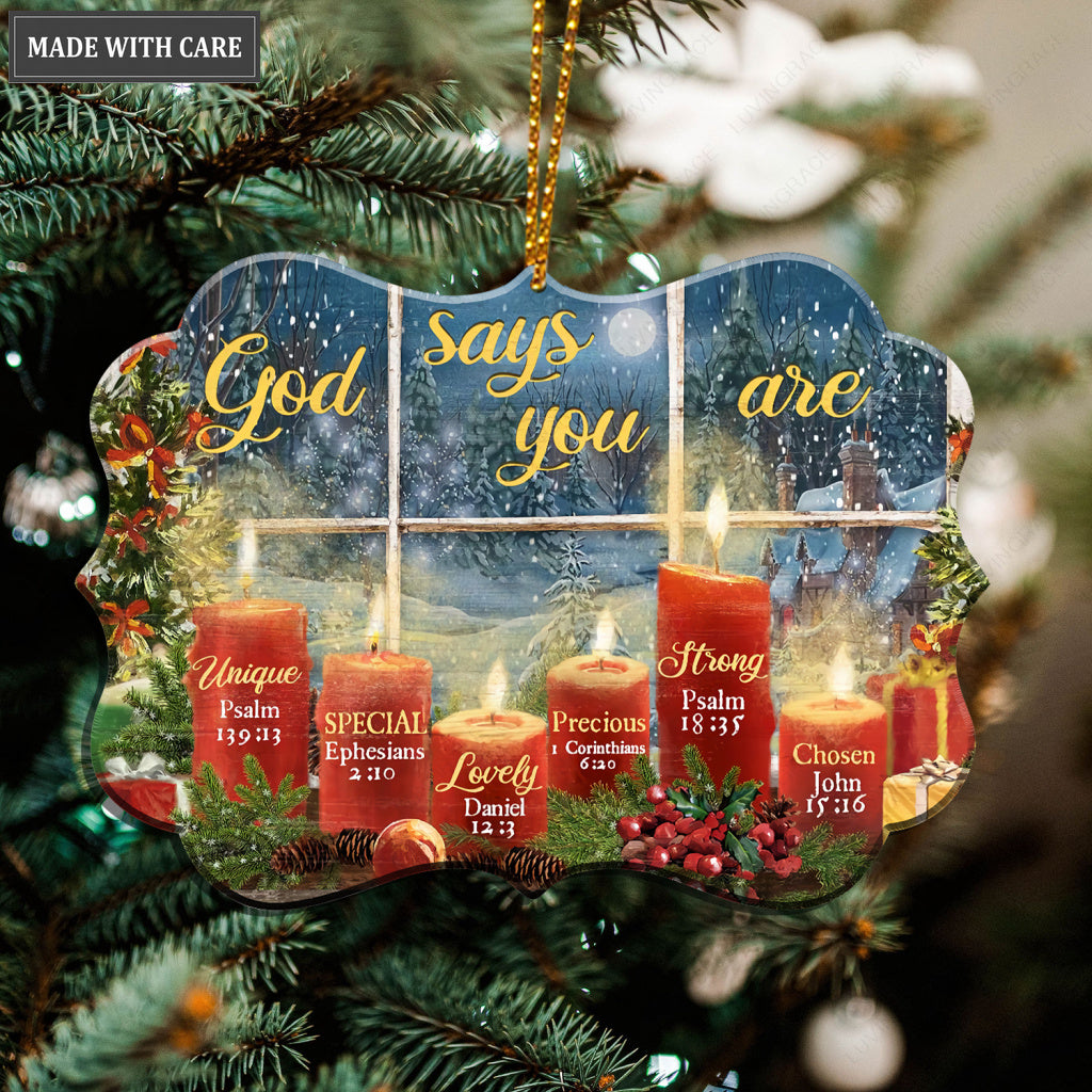 Candles God Says You Are Ornament