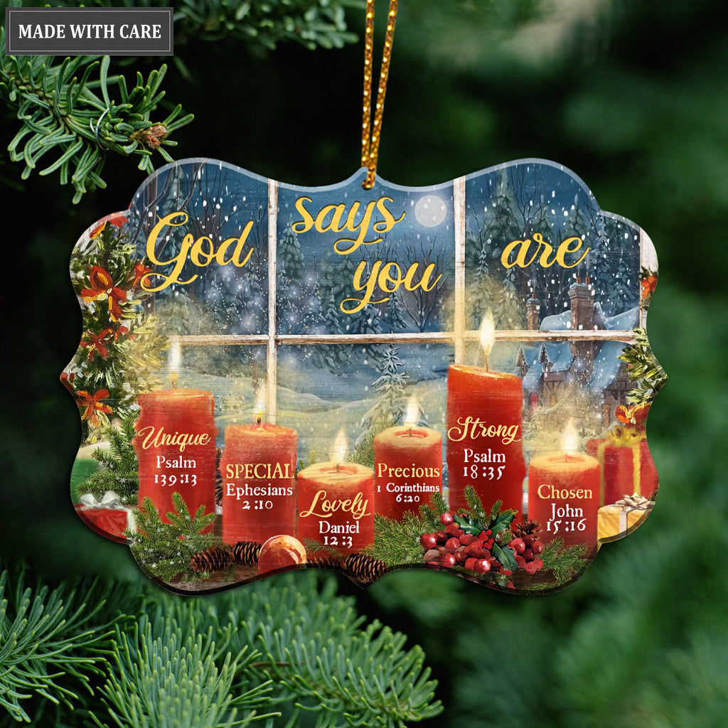 Candles God Says You Are Ornament