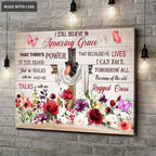 Garden With Cross Of Grace Wall Art