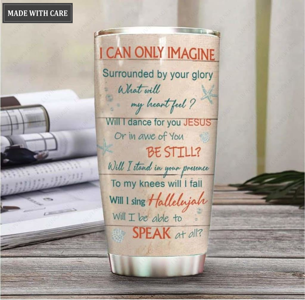 Personalized Will I Stand in Your presence Turtle Customized Tumbler