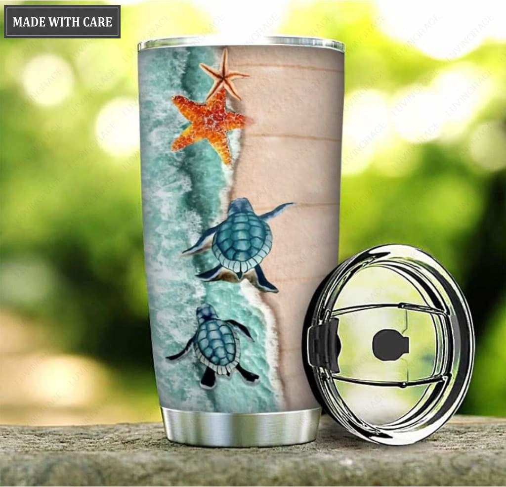 Personalized Will I Stand in Your presence Turtle Customized Tumbler