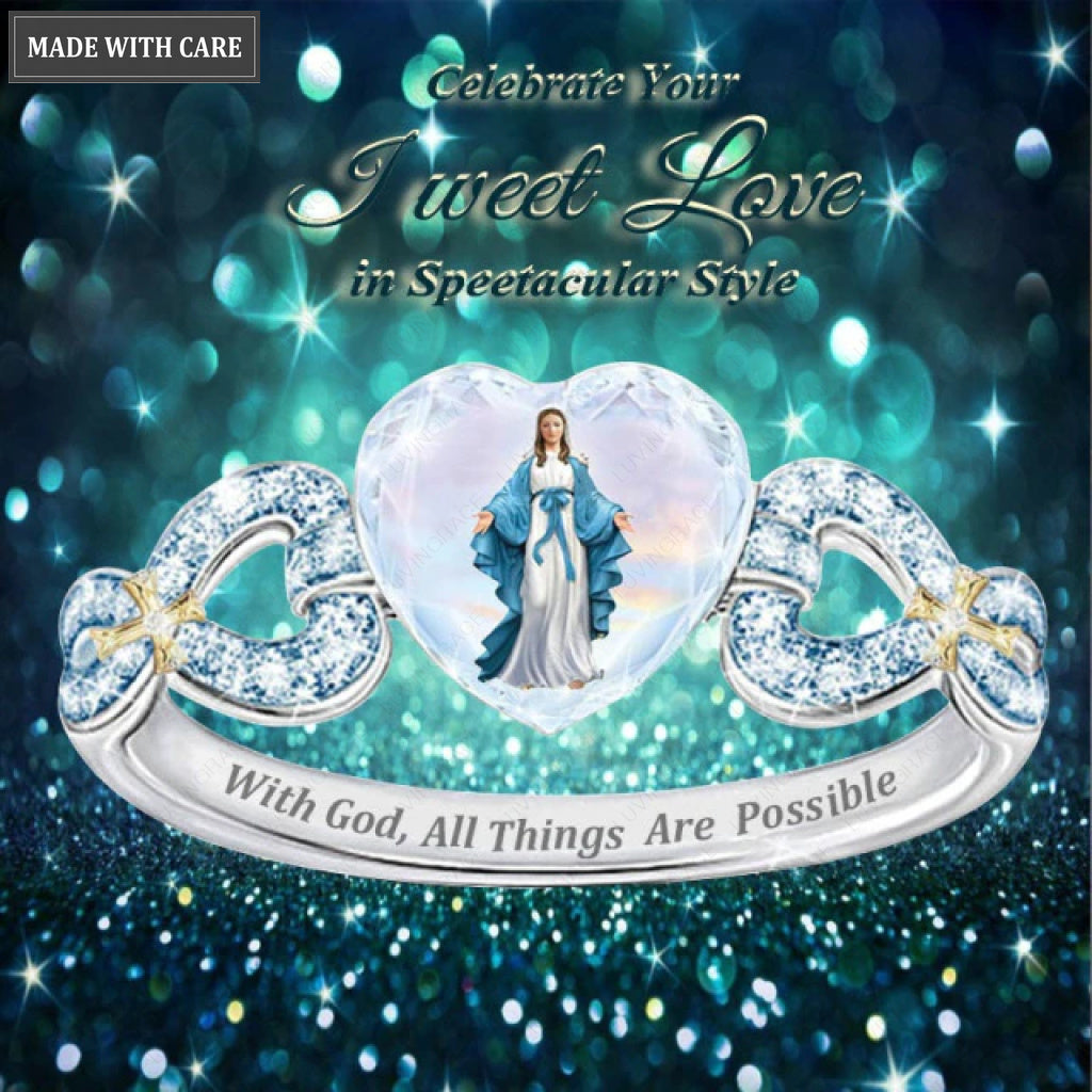 Jesus Ring With Catholic Portrait Pictures