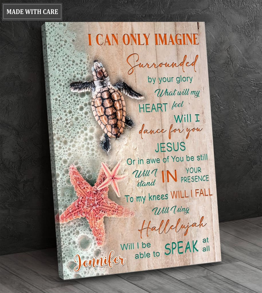 Personalized Turtles Glory Surrounds Wall Art