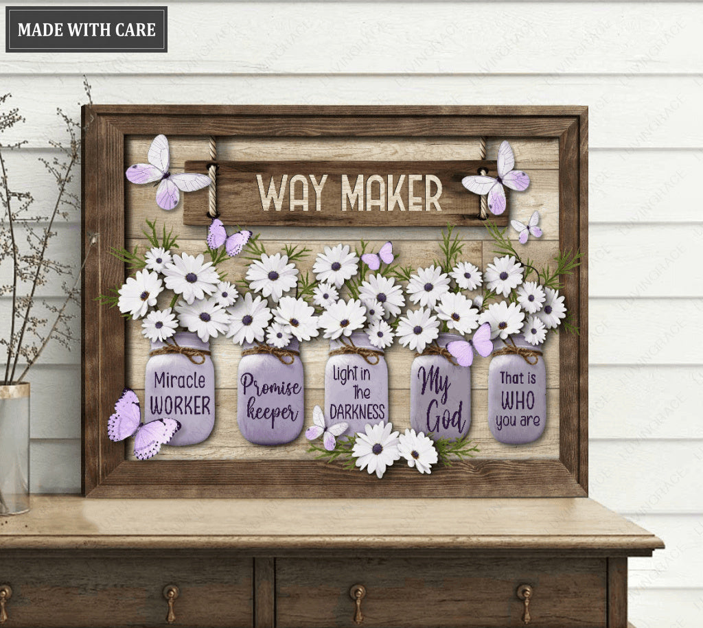 Purple Daisy Waymaker Wall Art