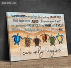 Sea Turtle Glory Canvas Wall Art