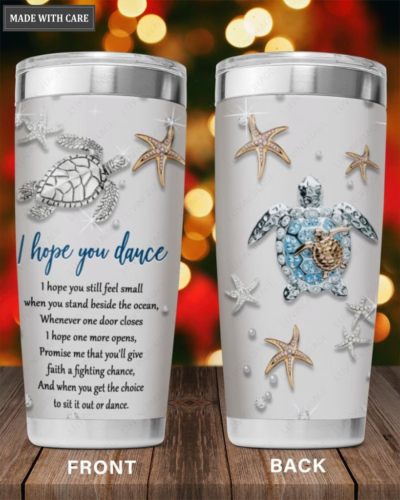 Silver I Hope You Dance Tumbler