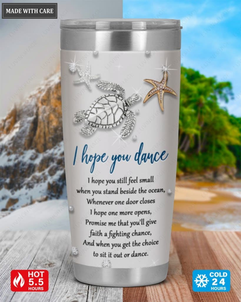 Silver I Hope You Dance Tumbler