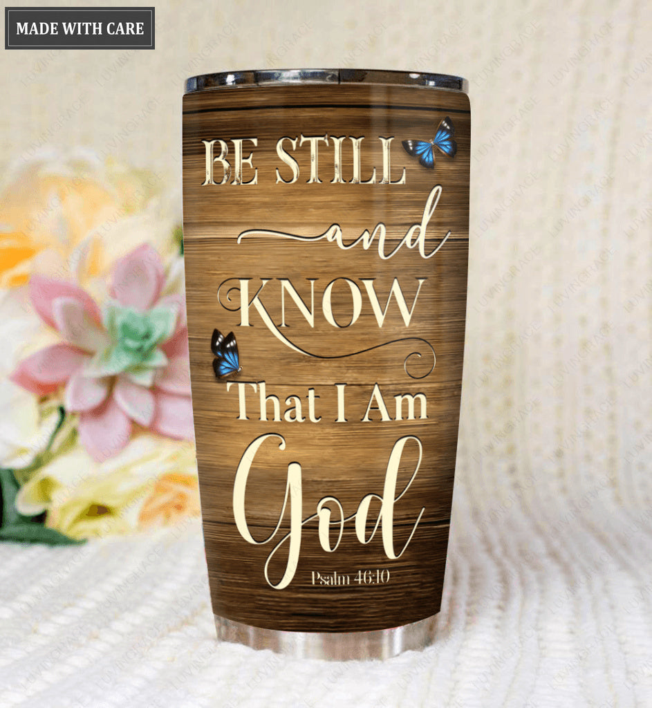 Sunflower Be Still And Know Personalized Tumbler