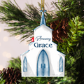 Amazing Grace Church Christian Ornament Gift Christmas Ornament Car Hanging