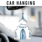 Amazing Grace Church Christian Ornament Gift Christmas Ornament Car Hanging