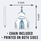 Amazing Grace Church Christian Ornament Gift Christmas Ornament Car Hanging