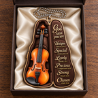 3D Raised Violin Bag God Says You Are Ornament - Gift for Music Lovers