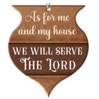 As For Me Christian Ornament Gift Bible Verse Christmas Ornament Car Hanging
