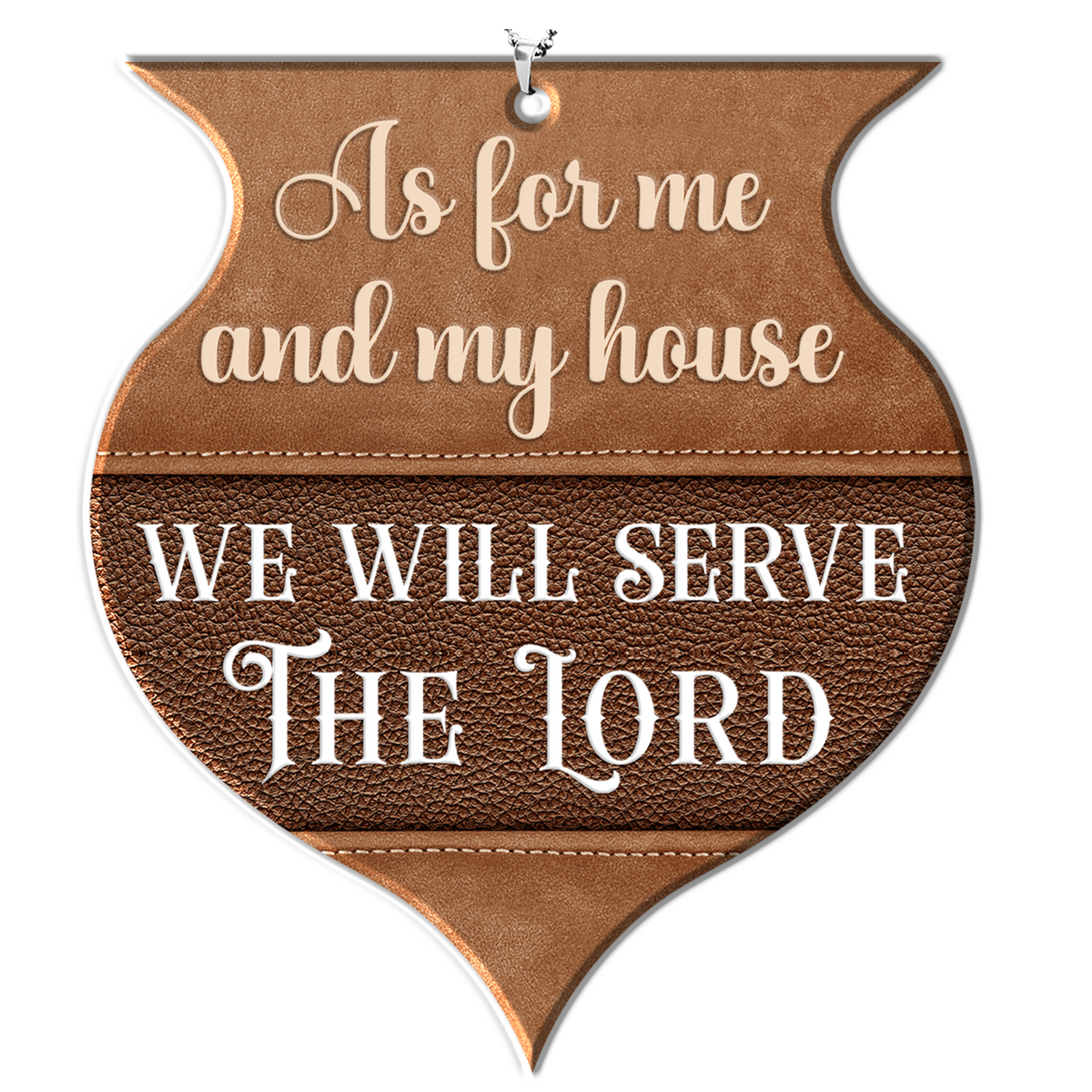 As For Me Christian Ornament Gift Bible Verse Christmas Ornament Car Hanging