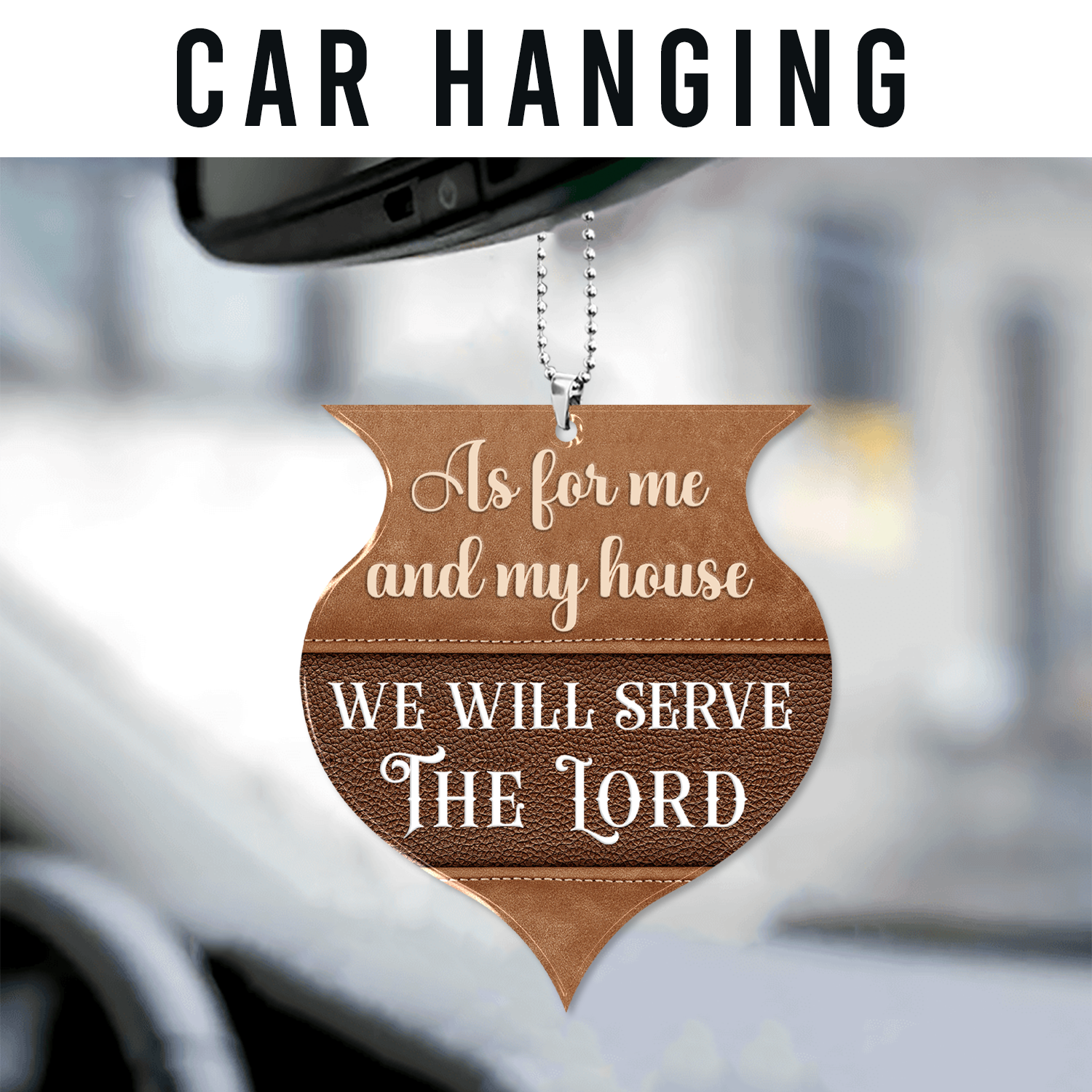 As For Me Christian Ornament Gift Bible Verse Christmas Ornament Car Hanging