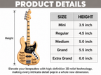 3D Raised God Says You Are Bass Guitar Ornament, Christian Faith Gift for Music Lovers