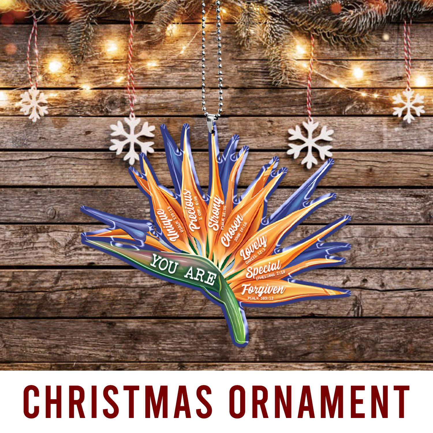 Bird Of Paradise Flower You Are 2023 Christmas Ornaments