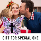 Hologram Butterfly Christian Cross Ornament Gift Bible Verse Christmas Ornament Car Hanging