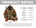 3D Raised Personalized Name Ornament - Mallard Ducks and Camo Jacket Ornament - Gift for Waterfowl Hunting Lovers