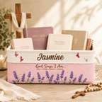 God Says I Am Custom Storage Basket - Personalized Bible Flower Gifts for Christian Faith Book Lovers