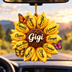 3D Raised Sunflower Bible Verse Ornament - Inspirational Gift for Mom, Grandma, women
