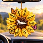 3D Raised Sunflower Bible Verse Ornament - Inspirational Gift for Mom, Grandma, women